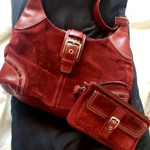 Coach Hobo Purse with Matching Wristlet